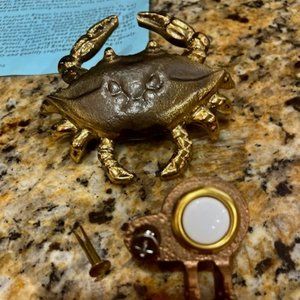 Brass Crab Door Knocker